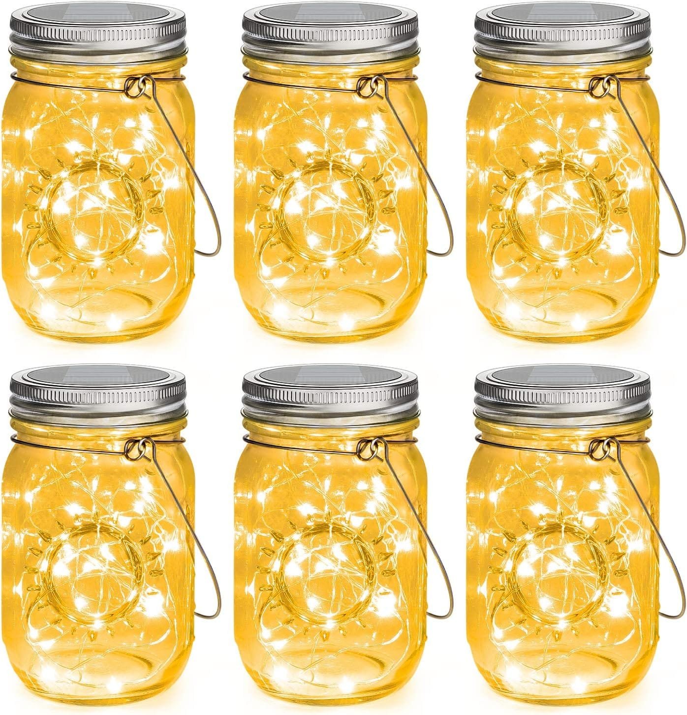 Hanging Solar Mason Jar Lights