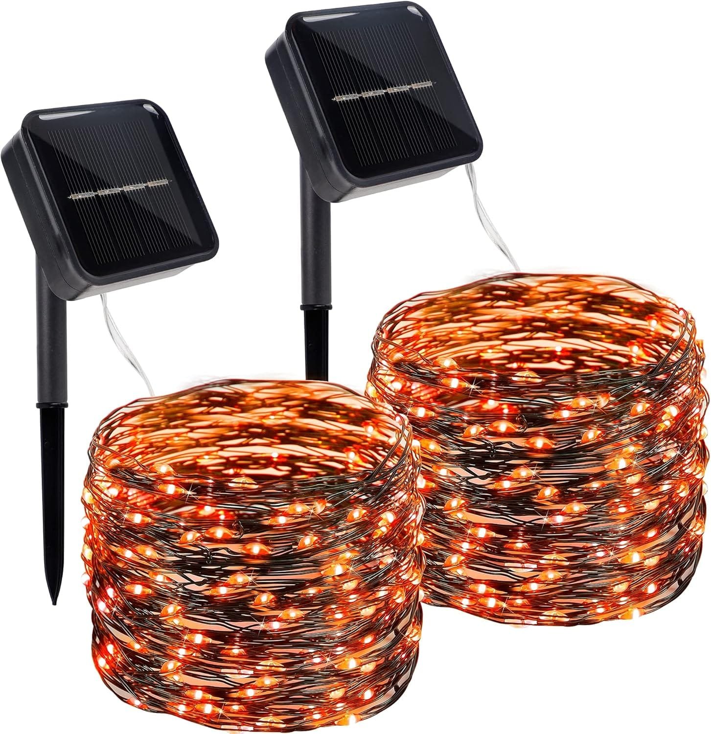 Orange Christmas decorative string lights