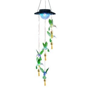Solar Hummingbird Wind Chimes