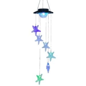 Solar-powered Starfish Wind Chime